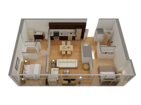 800 J Lofts B3_2  2 Bed 1 Bath Sacramento CA